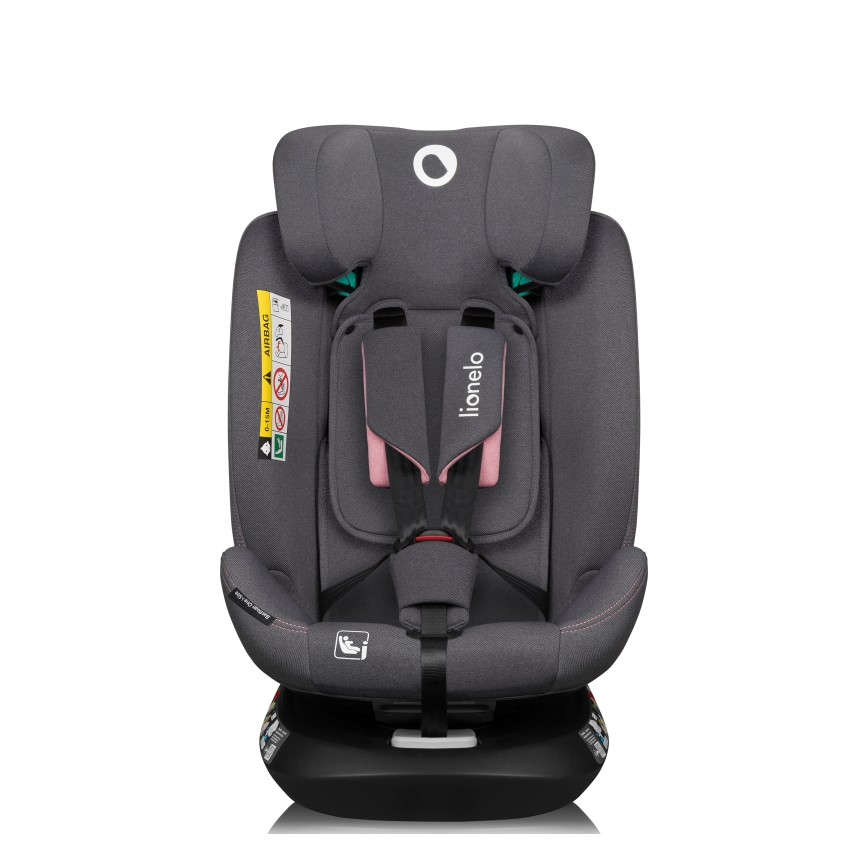 Lionelo - Autostoel met draaibare basis BASTIAAN ONE i-Size 40-150 cm Pink Rose