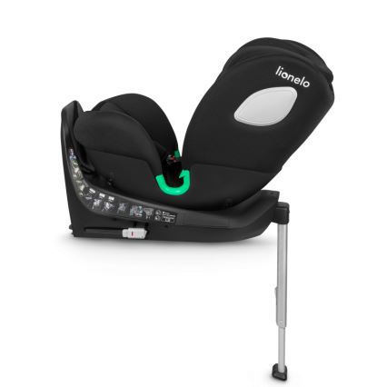 Lionelo - Draaibare autostoel met basis BRAAM i-Size 40-150 cm Zwart Carbon