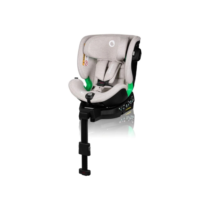 Lionelo - Draaibare autostoel met basis HARMONY i-Size 40-150 cm beige