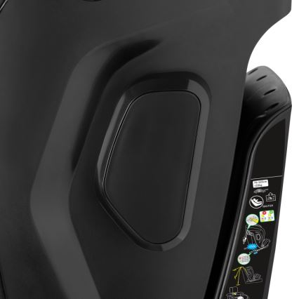 Lionelo - Draaibare autostoel met basis HARPER i-Size 76-150 cm Zwart Carbon