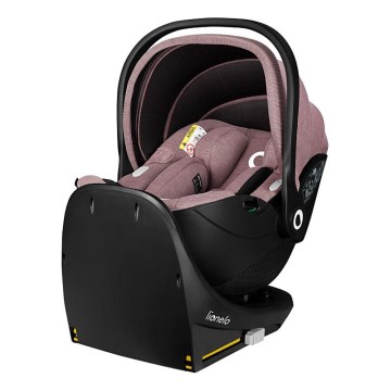 Lionelo - Draaibare autostoel met basis MOXIE SET i-Size 40-87 cm Roze-mauve