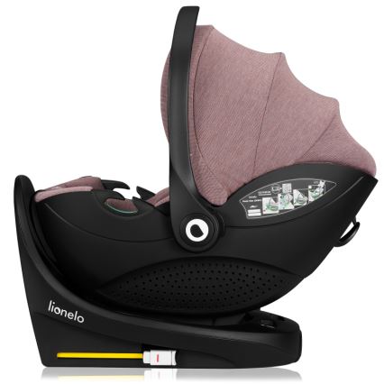 Lionelo - Draaibare autostoel met basis MOXIE SET i-Size 40-87 cm Roze-mauve