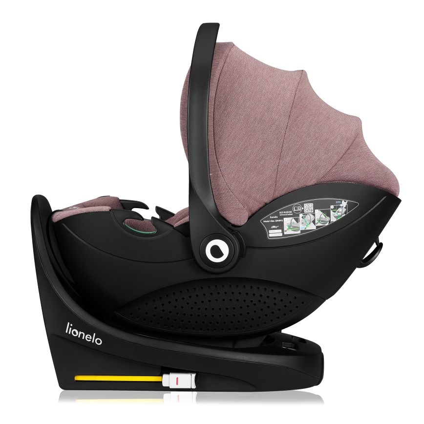 Lionelo - Draaibare autostoel met basis MOXIE SET i-Size 40-87 cm Roze-mauve