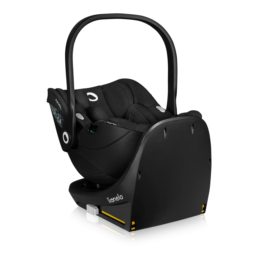 Lionelo - Draaibare autostoel met basis MOXIE SET i-Size 40-87 cm Zwart Carbon