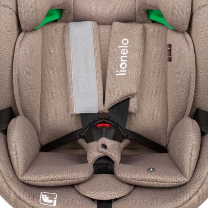 Lionelo - Draaibare kinderautostoel met basis LAVENDER i-Size 76-150 cm Beige Latte