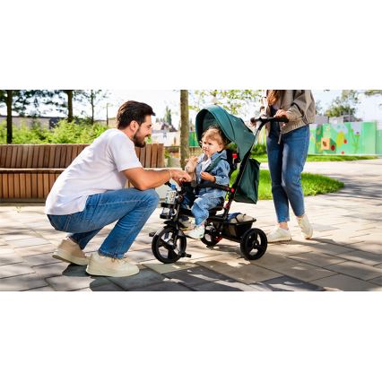 Lionelo - Driewieler voor kinderen HAARI groen/zwart