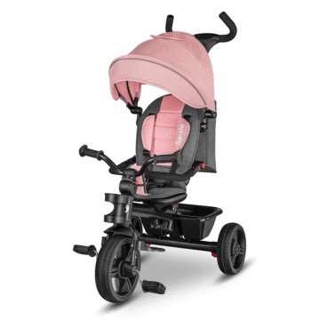 Lionelo - Driewieler voor kinderen HAARI roze/grijs