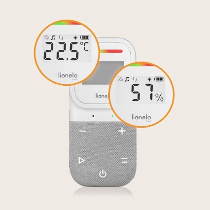 Lionelo - Écoute-bébé audio rechargeable sans fil BABYLINE 2.3 5V