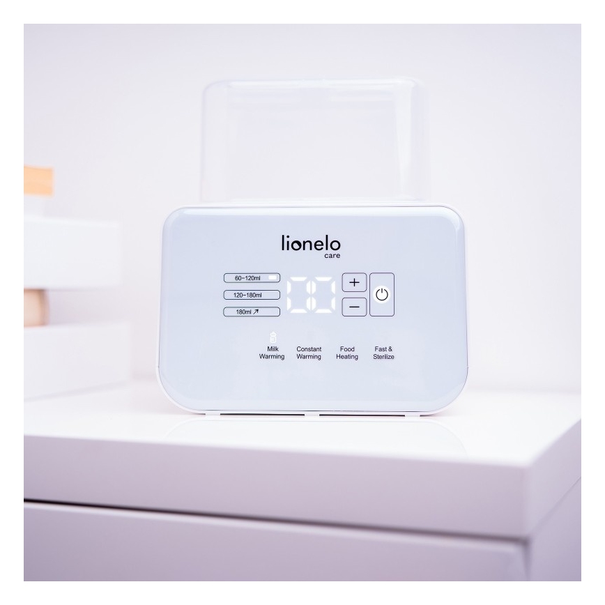 Lionelo - Flesverwarmer THERMUP DOUBLE 250W/230V wit