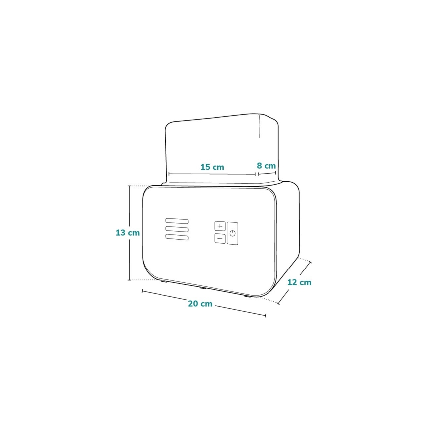 Lionelo - Flesverwarmer THERMUP DOUBLE 250W/230V wit