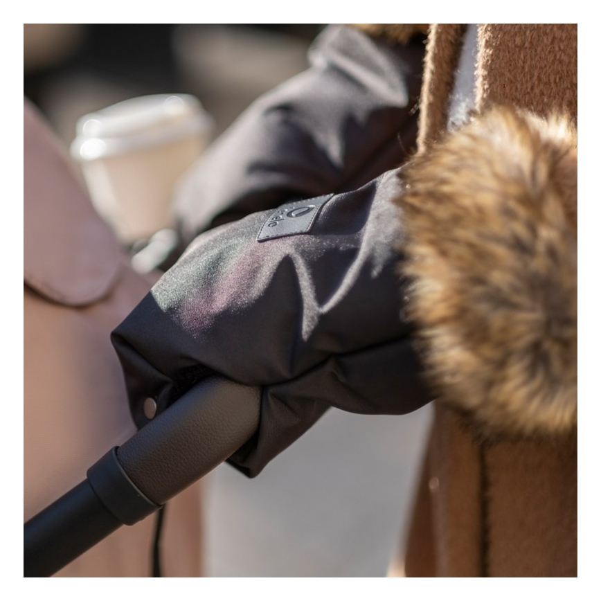 Lionelo - Handmof voor kinderwagen HANDMUFF Zwart