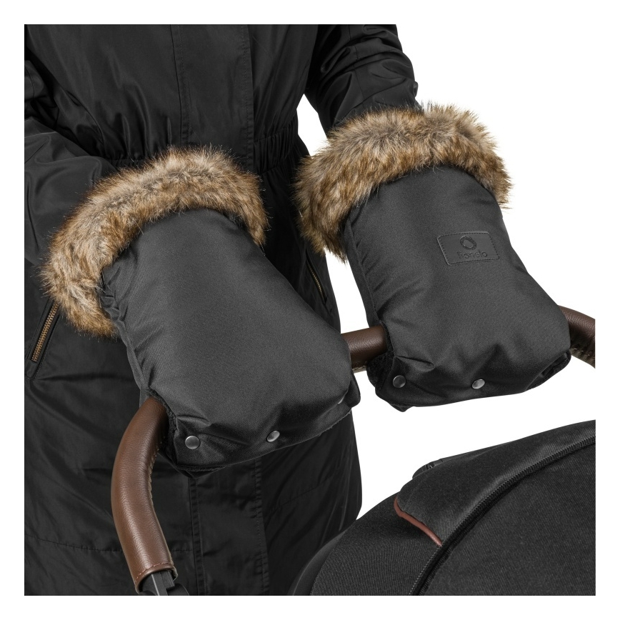 Lionelo - Handmof voor kinderwagen HANDMUFF Zwart