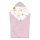 Lionelo - Inbakerdoek voor autostoel TRAVEL SWADDLE 90x90 cm Roze Bloem