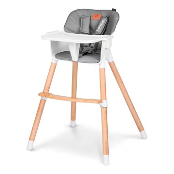 Lionelo - Kinder eetstoel 2-in-1 KOEN Grey Stone