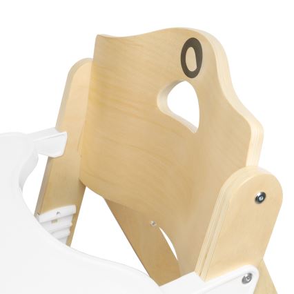 Lionelo - Kinder-eetstoel 3-in-1 FLORIS Wit Naturel