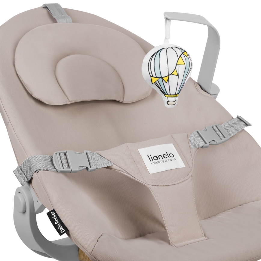 Lionelo - Kinder-eetstoel 4-in-1 DALIA SET Grey Stone Natural