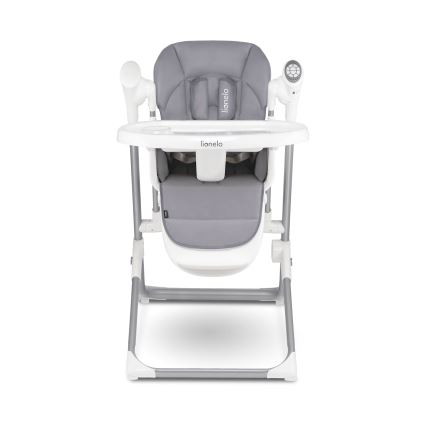 Lionelo - Kinder-eetstoel NILES Grey 4xAA