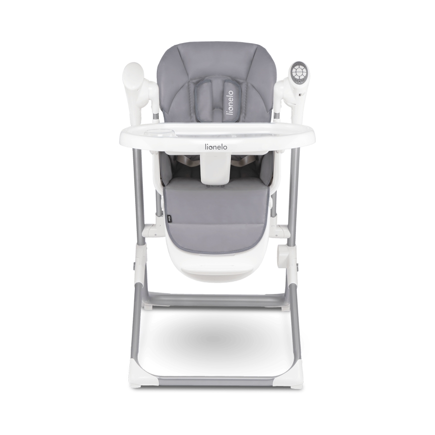 Lionelo - Kinder-eetstoel NILES Grey 4xAA