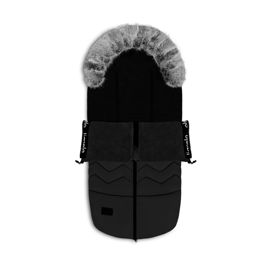 Lionelo - Kinder-voetenzak FRODE Black Carbon