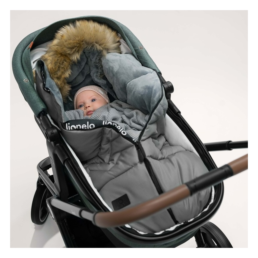 Lionelo - Kinder-voetenzak FRODE Grey Dove