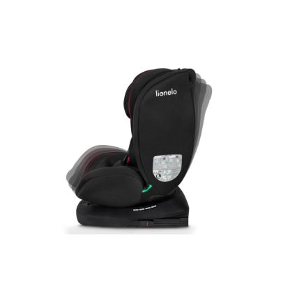 Lionelo - Kinderautostoel BASTIAAN i-Size 40-150 cm zwart/rood