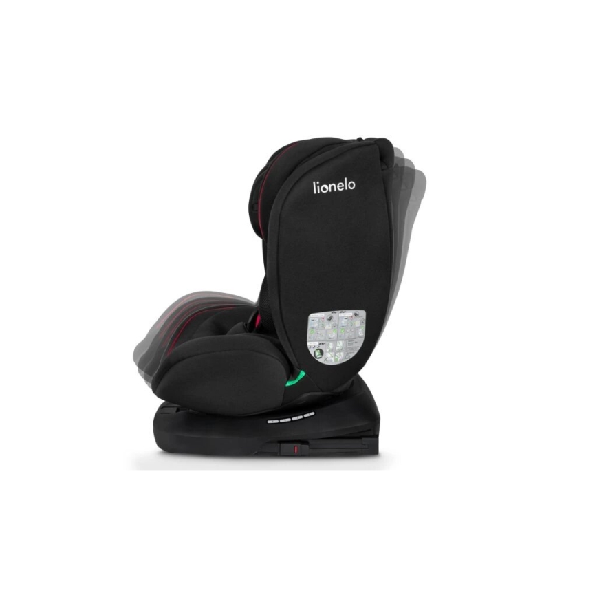 Lionelo - Kinderautostoel BASTIAAN i-Size 40-150 cm zwart/rood