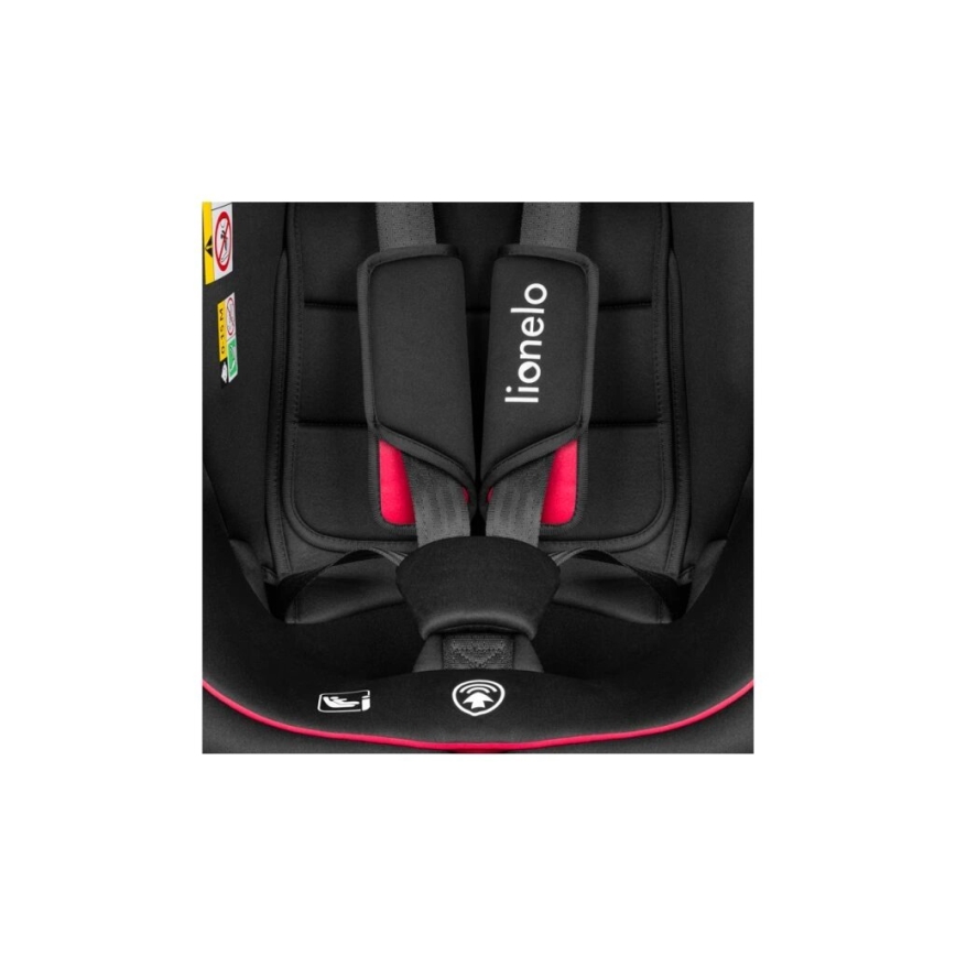 Lionelo - Kinderautostoel BASTIAAN i-Size 40-150 cm zwart/rood