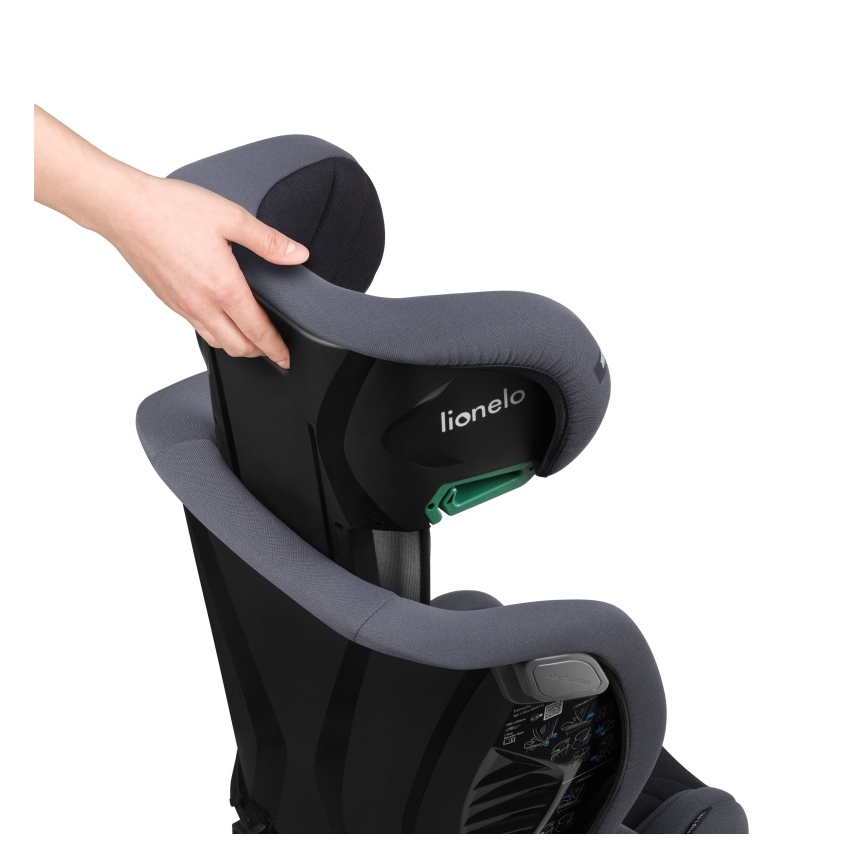 Lionelo - Kinderautostoel IGO i-Size 100-150 cm Grijs Grafiet
