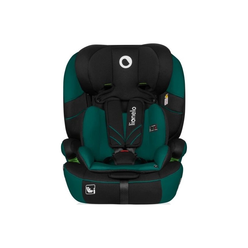 Lionelo - Kinderautostoel LEVI ONE i-Size 76-150 cm zwart/groen