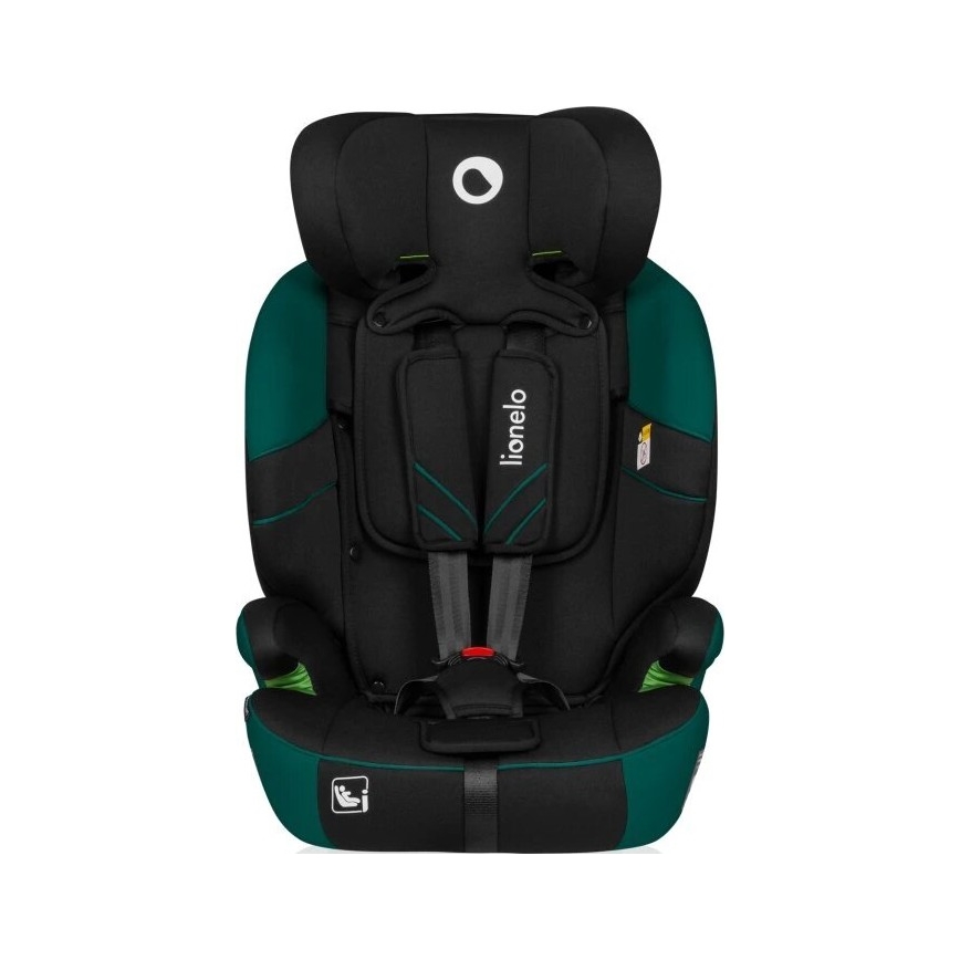 Lionelo - Kinderautostoel LEVI ONE i-Size 76-150 cm zwart/groen