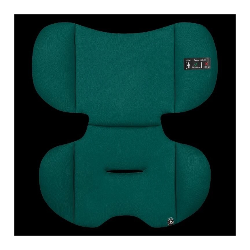 Lionelo - Kinderautostoel LEVI ONE i-Size 76-150 cm zwart/groen