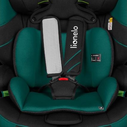 Lionelo - Kinderautostoel LEVI ONE i-Size 76-150 cm zwart/groen