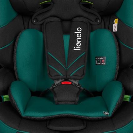 Lionelo - Kinderautostoel LEVI ONE i-Size 76-150 cm zwart/groen