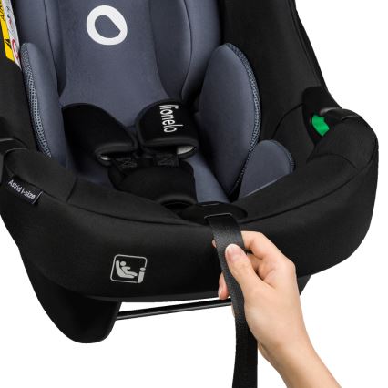 Lionelo - Kinderautostoel met basis ASTRID SET i-Size 40-87 cm Zwart Grijs