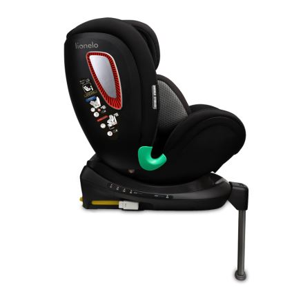 Lionelo - Autostoel met draaibare basis ANTOON PLUS i-Size 40-105 cm Black Onyx
