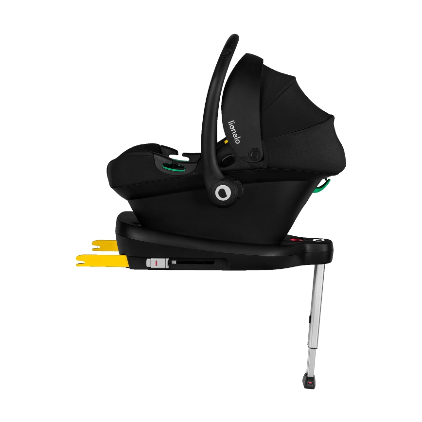 Lionelo - Kinderautostoel met draaibare basis ASTRID SET i-Size 40-87 cm Zwart/Grijs