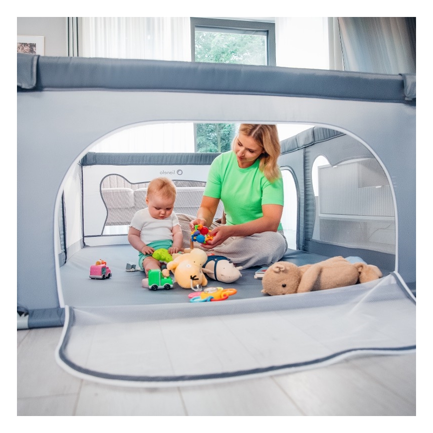 Lionelo - Kinderbox WILLOW grijs