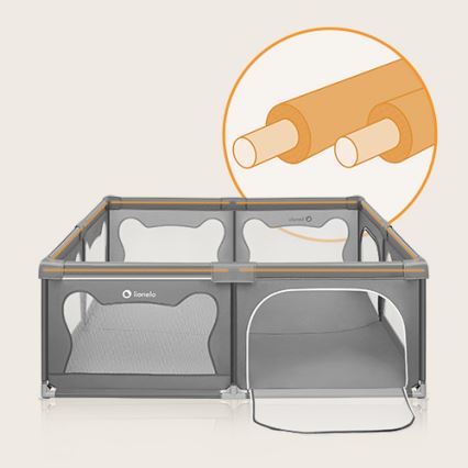 Lionelo - Kinderbox WILLOW XL grijs
