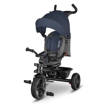 Lionelo - Kinderdriewieler HAARI donkerblauw/grijs