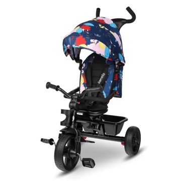 Lionelo - Kinderdriewieler HAARI zwart/veelkleurig