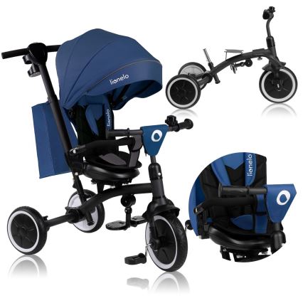 Lionelo - Kinderdriewieler TRIS PLUS Denimblauw