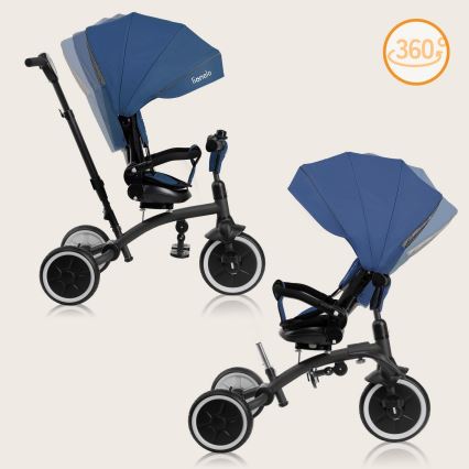 Lionelo - Kinderdriewieler TRIS PLUS Denimblauw
