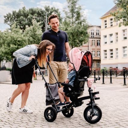 Lionelo - Kinderdriewieler TRIS roze/grijs