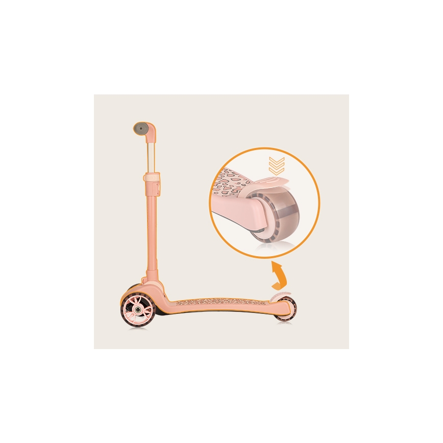 Lionelo - Kinderen step 2in1 FRANKY roze