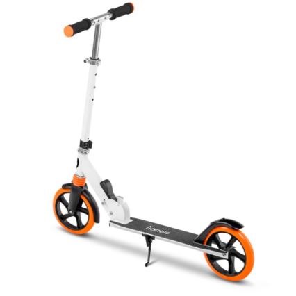 Lionelo - Kinderen step LUCA wit/oranje