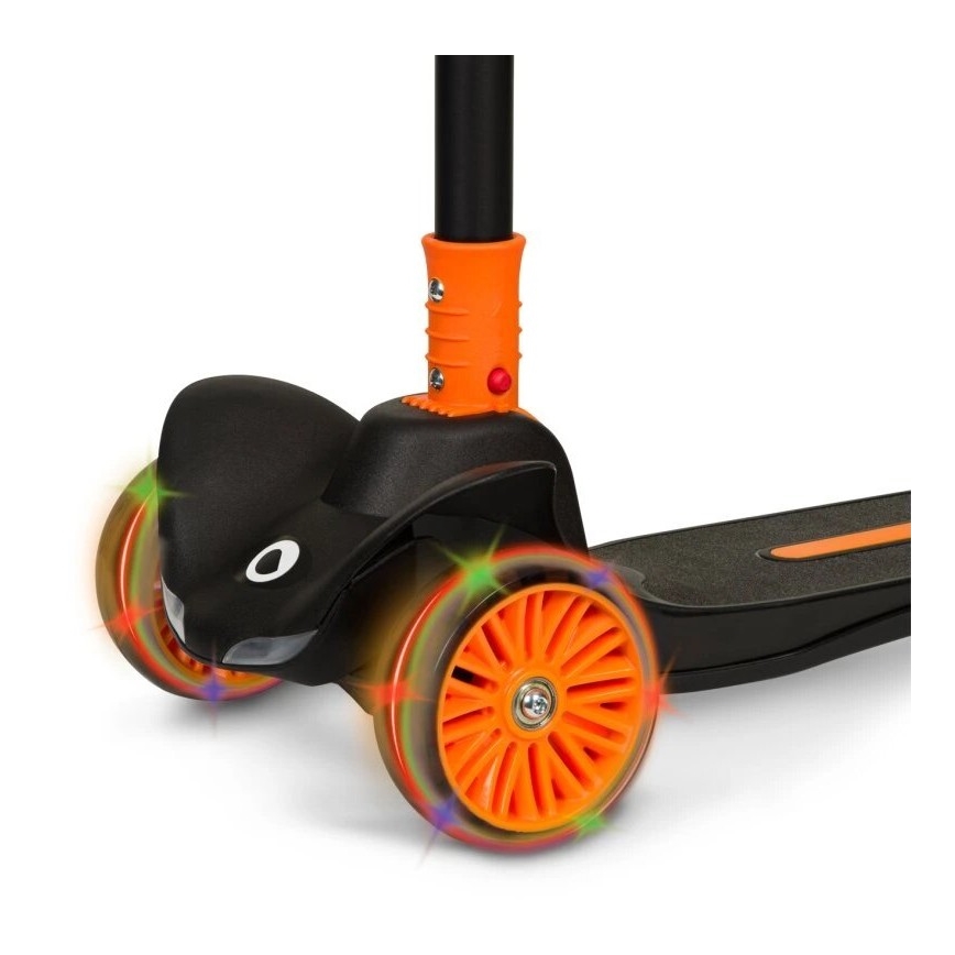 Lionelo - Kinderen step TIMMY 3xAA oranje/zwart