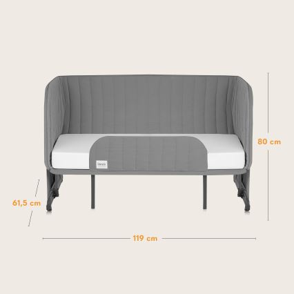 Lionelo - Kinderledikant 5-in-1 THOMI PLUS Grey Concrete