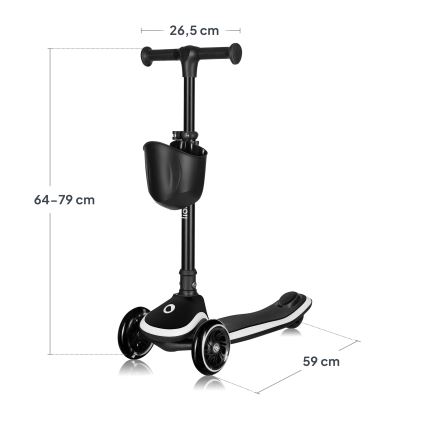 Lionelo - Kinderstep MEY 3x AAA Zwart Onyx
