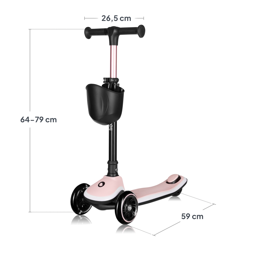 Lionelo - Kinderstep MEY 3xAAA Pink Rose