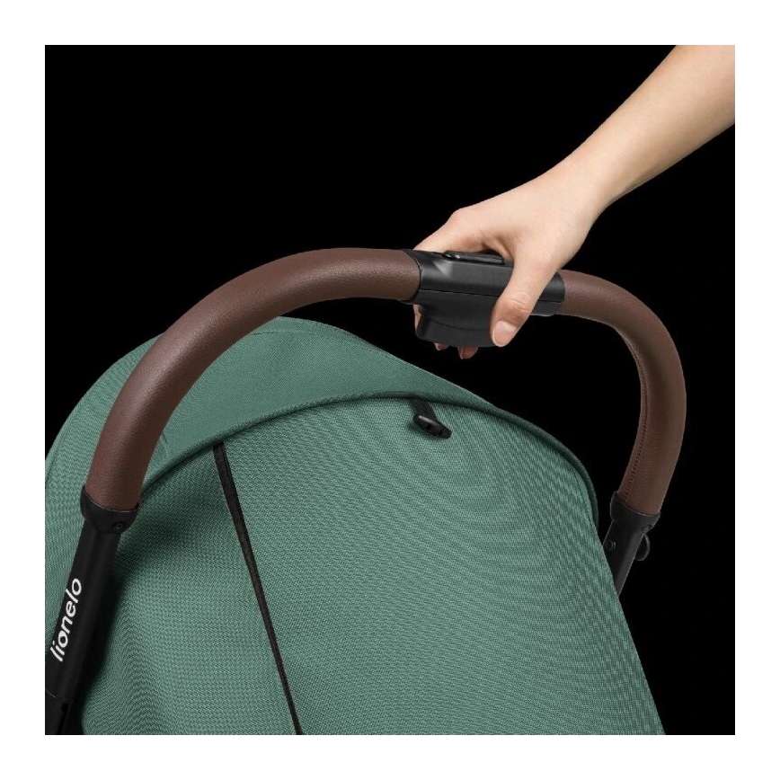 Lionelo - Kinderwagen INGRID groen/zwart